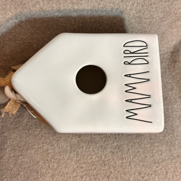 RAE DUNN Mama Bird White Birdhouse NEW With Tag - Picture 7 of 8